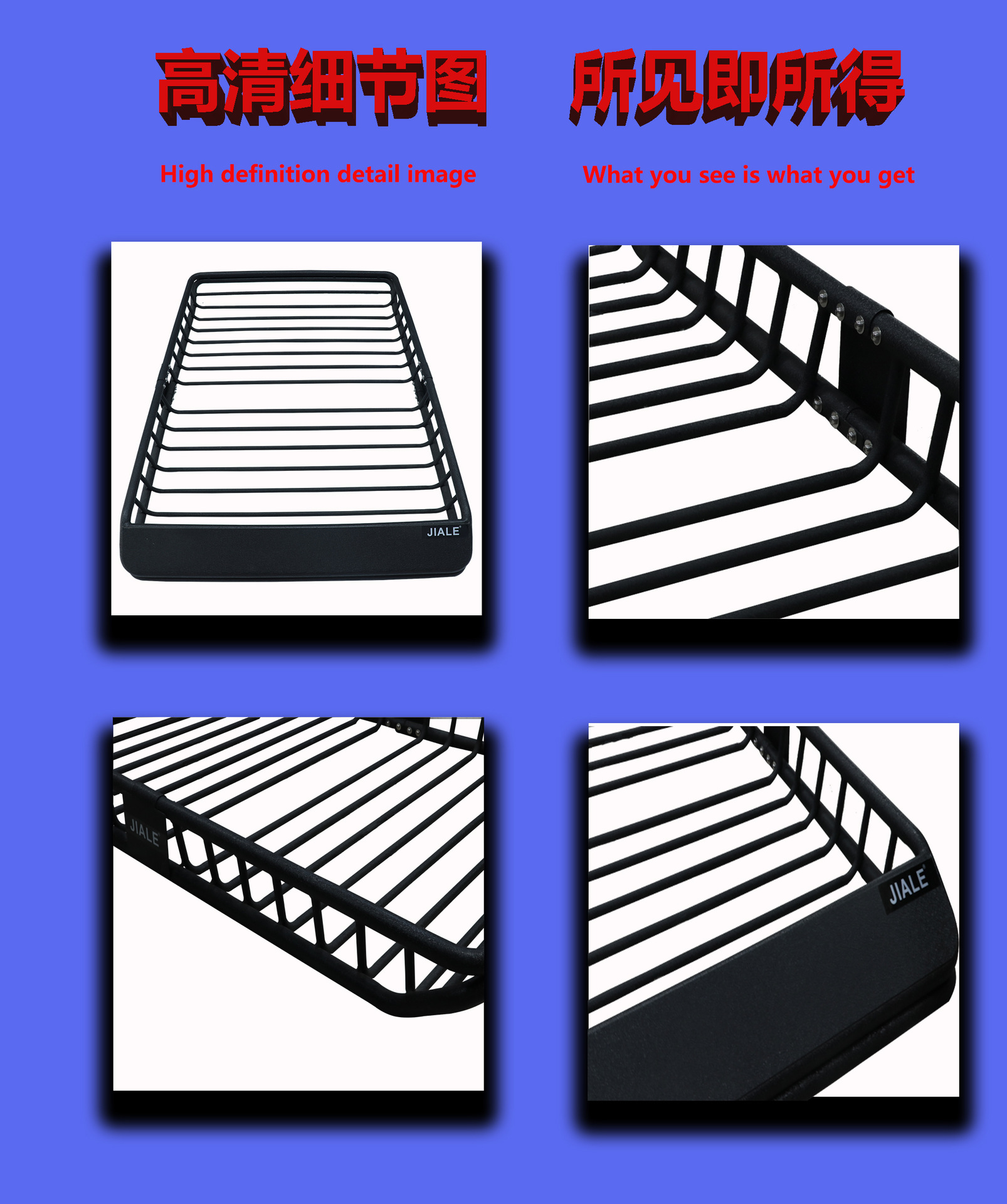 Suv Universal Split Roof Rack Continuous Powder Non-Destructive Installation Factory Direct Sales Car Travel Luggage Rack