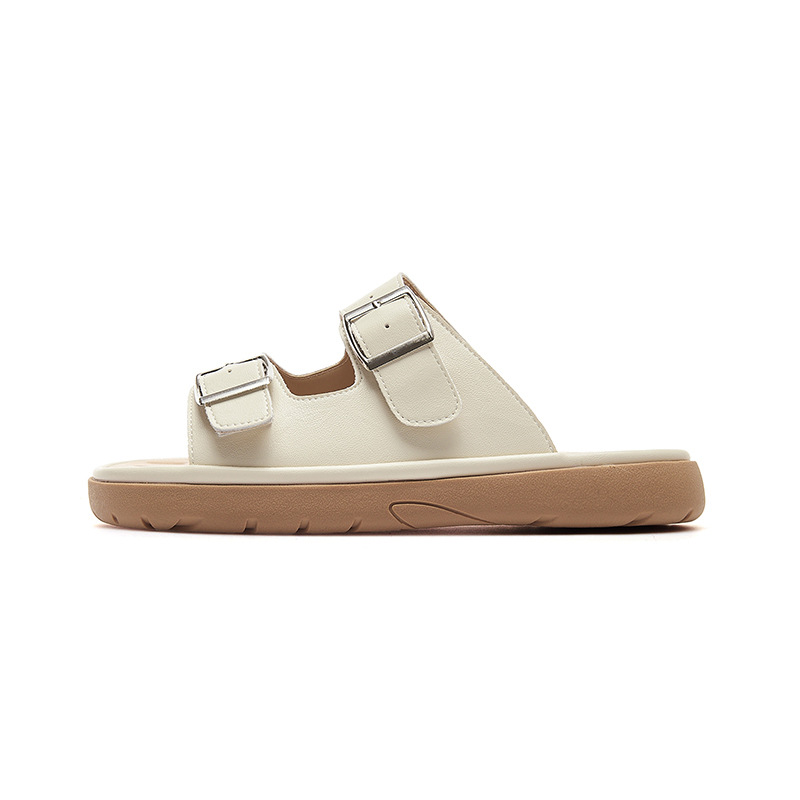 Augustion Backen pantuflas sandalias de verano para mujer 2025 nuevo estilo casual de plataforma plana para mujeres embarazadas sandalias de playa