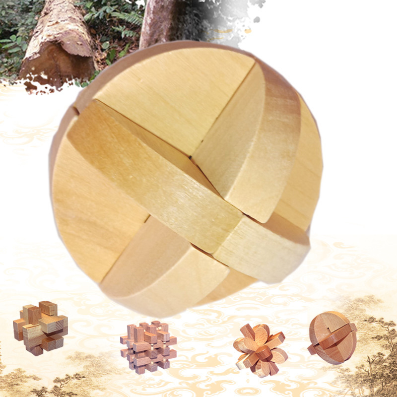 Weiweihu Puzzle Luban Lock Entrenamiento de pensamiento de habilidad práctica para niños Educación temprana Rompecabezas de resolución de bloques de construcción Juguetes educativos de madera maciza