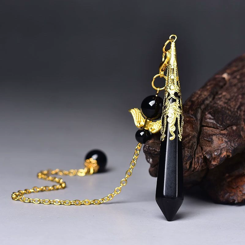 Hexagonal organic crystal pendant, accessory, Birthday gift