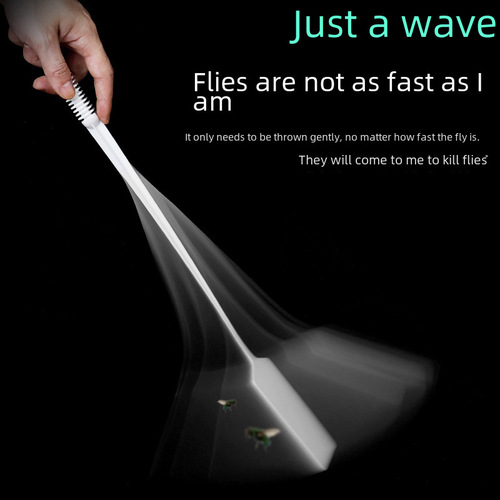 Household Summer Plastic Fly Swatter Mosquito Swatter Plastic Long Handle Manual Fly Swatter