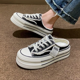 厚底拖鞋;女式皮靴;女式棉鞋