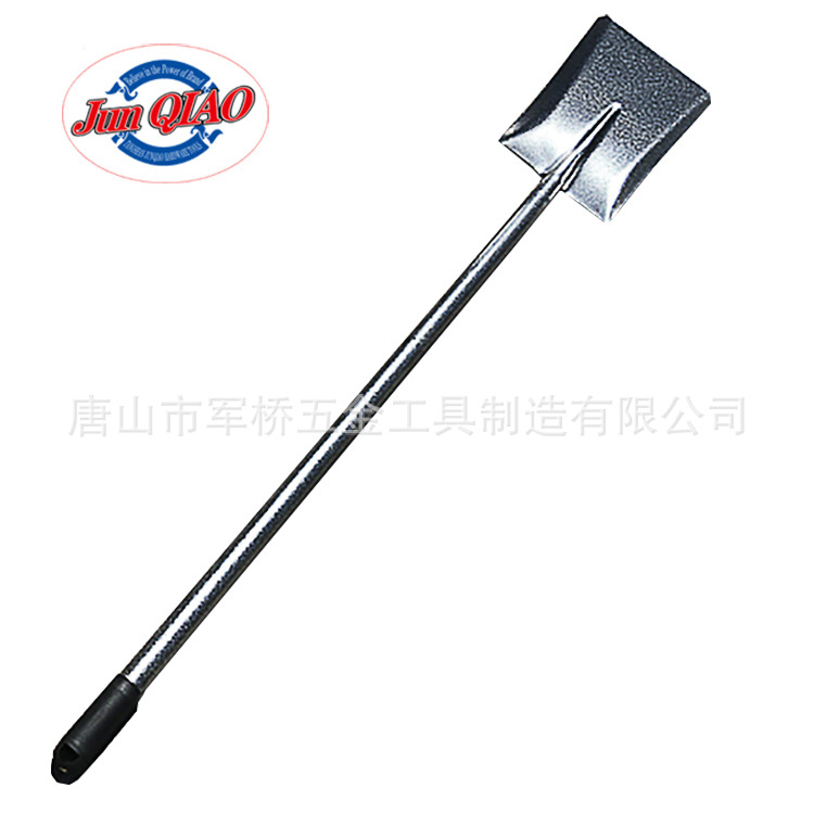 焊接直柄铁炳锹 外贸铁炳锹 锰钢淬火锹工厂出口铁柄锹农具铁柄锹