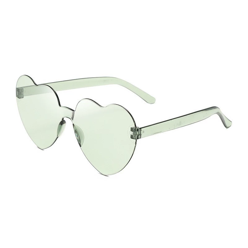 Солнцезащитные очки прозрачные в форме сердца, унисекс, европейский стиль, множество цветов