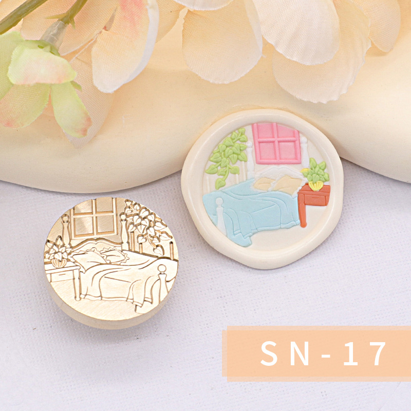 Original nuevo estilo fuego pintura sello serie interior cabeza regalo embalaje sobre cubierta cuento de hadas habitación casa caliente