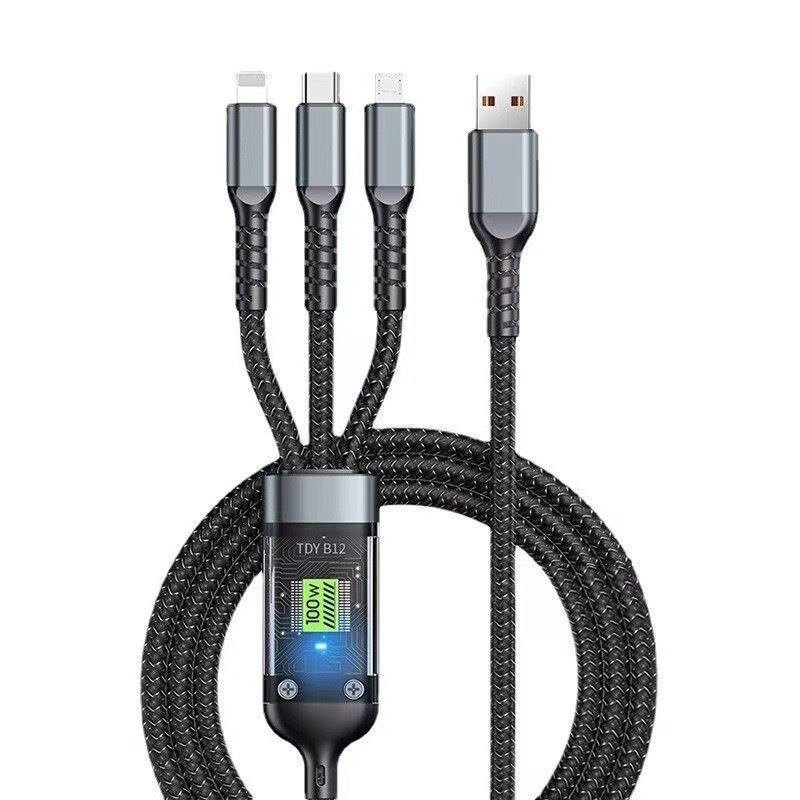 源工場は一引き三100W超速充データ線三合線にアップル華為安卓通用を適用する|undefined