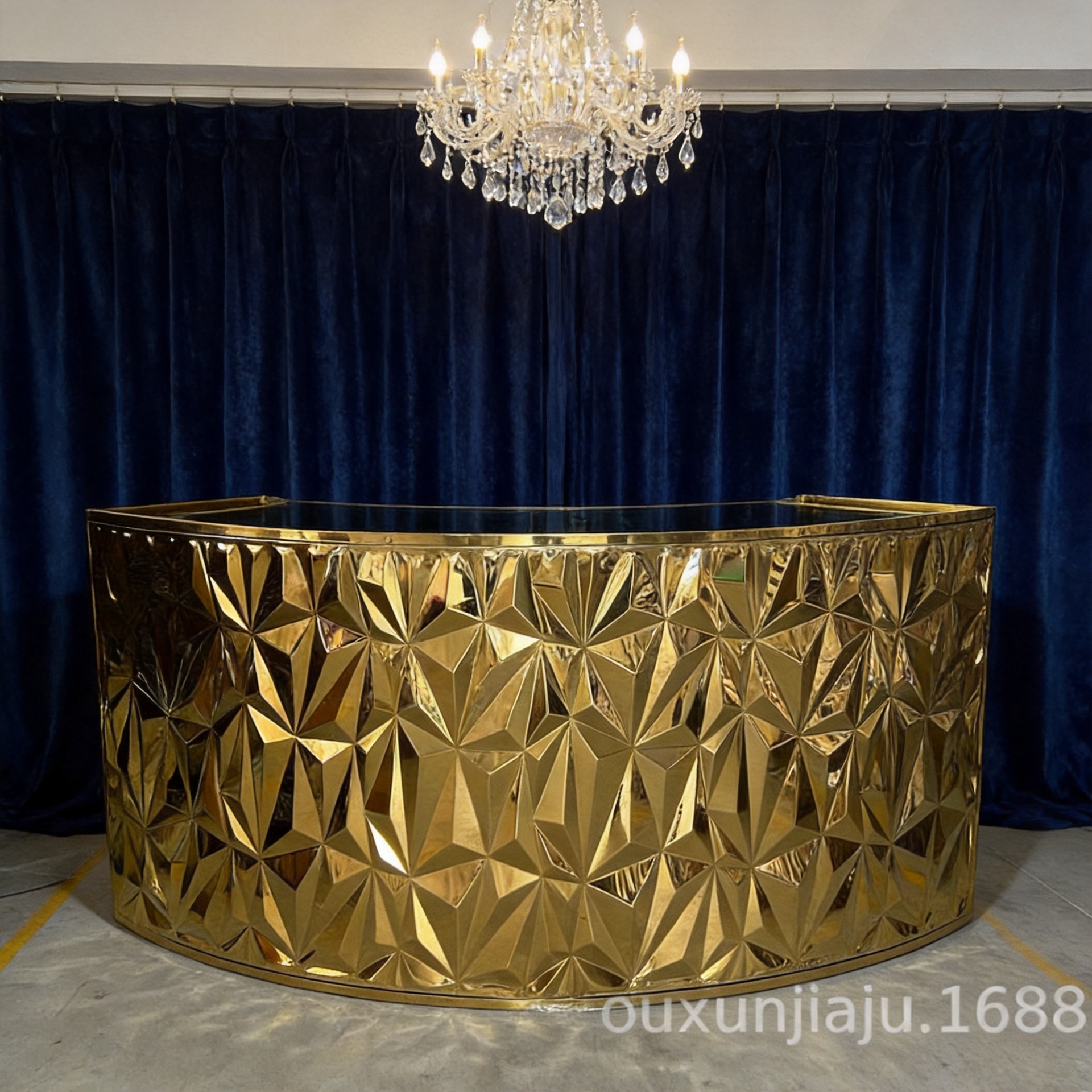 Stainless Steel Bar Counter Wedding Banquet Bar Table Hotel Wedding Furniture