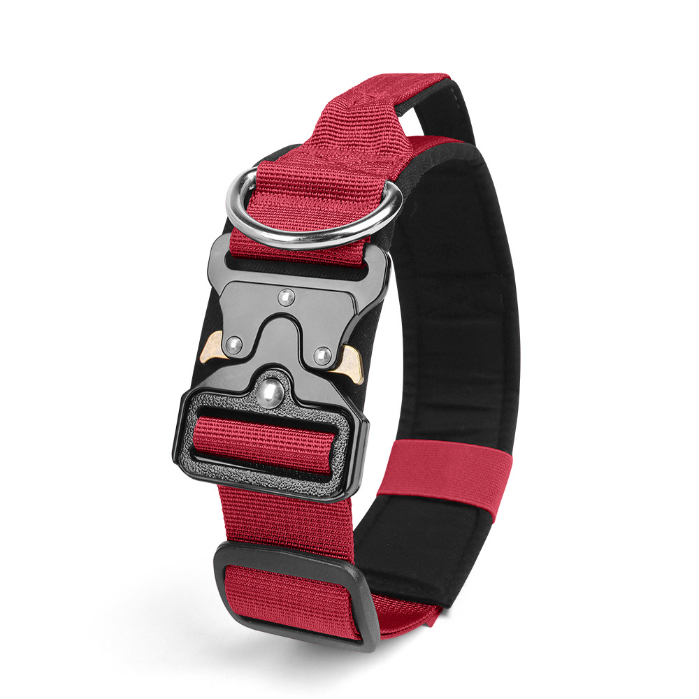 Nuevo collar para mascotas a prueba de explosiones, cuello para perros resistente a la tracción, collar para perros mediano y grande, collar táctico, spot al por mayor