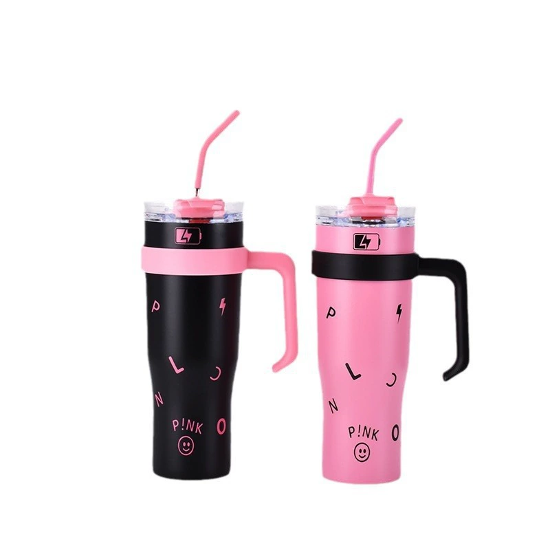 40 унций Ручка чашка большой емкости Big Mac Car Cup сохранение тепла холодная чашка соломы Вакуумная чашка из нержавеющей стали оптом