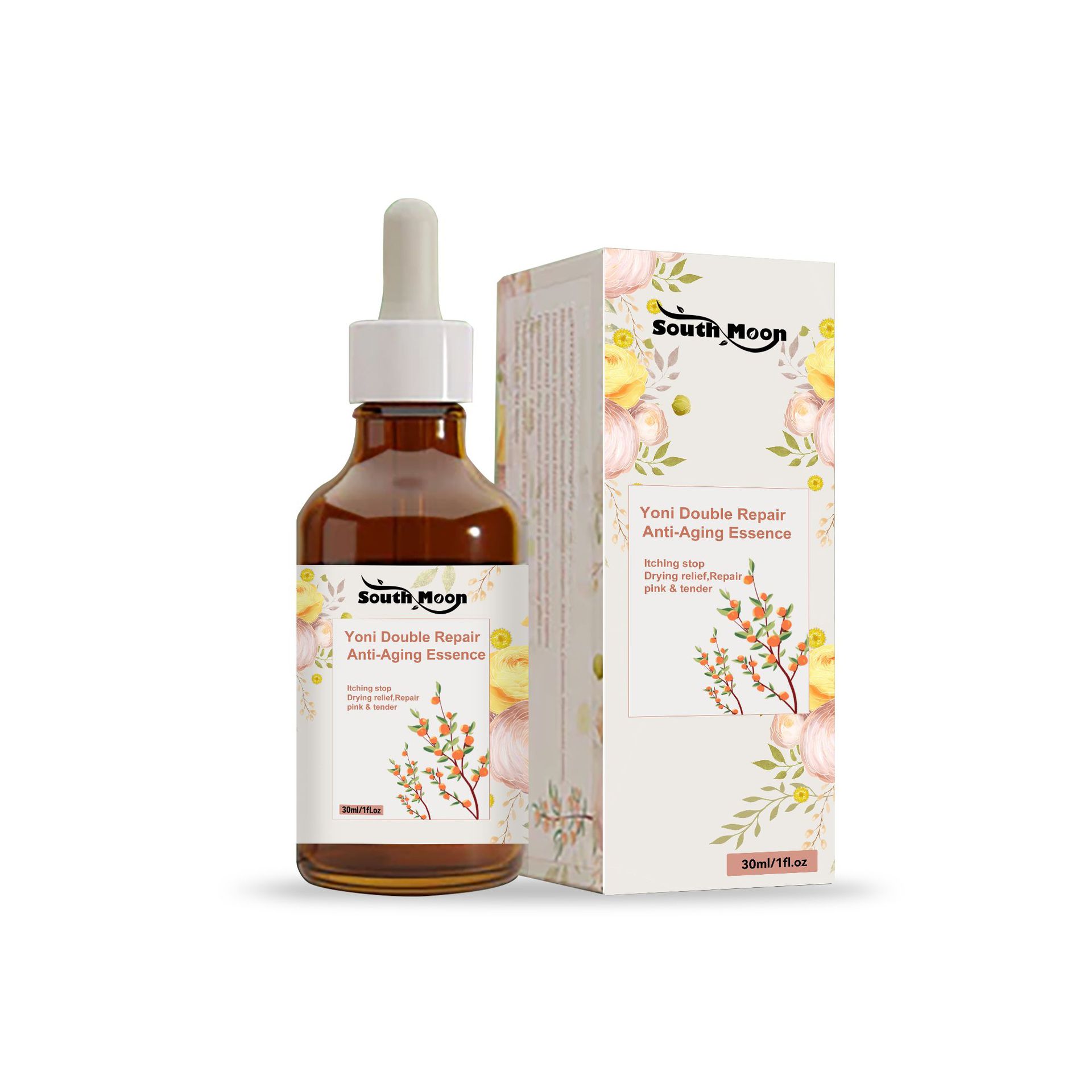 South Moon Körperreinigungsessenz, Anti-Juckreiz, Linderung von Beschwerden, weibliche Pflegeessenz_voghion.com