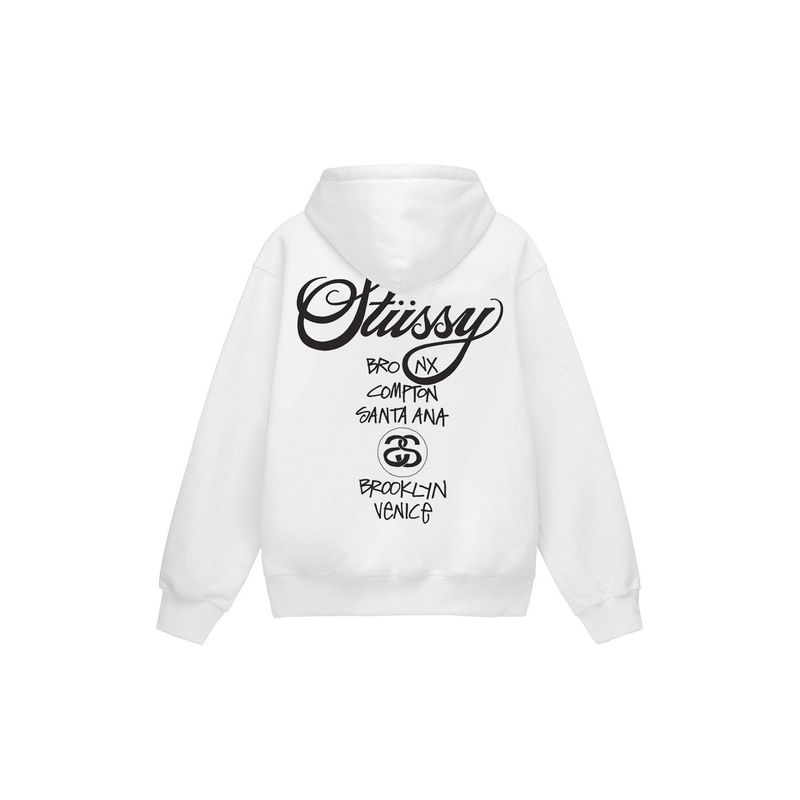 European and American Street Dance Trendy Brand Stusy Basic Billiards Terry Hooded Sweatshirt