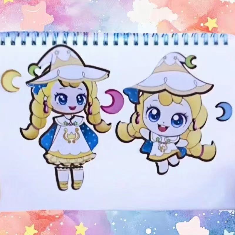 知育交換シール萌え着せ替えと知育少年手帳少女DIY手作業解凍趣味玩具|undefined