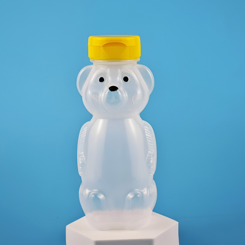 卸売 pe クマボトルクリエイティブ透明ミルクティーボトル暴力クマ学習ドリンクカッププラスチック飲料ボトル蜂蜜包装ボトル|undefined