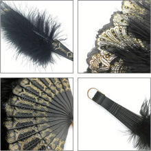 s Artificial Feathers Fans 1920s Vintage Style Retro