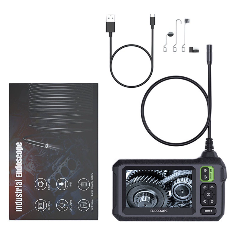8-миллиметровый промышленный трубчатый эндоскоп с одной головкой HD-визуальный детектор камера промышленный электронный эндоскоп