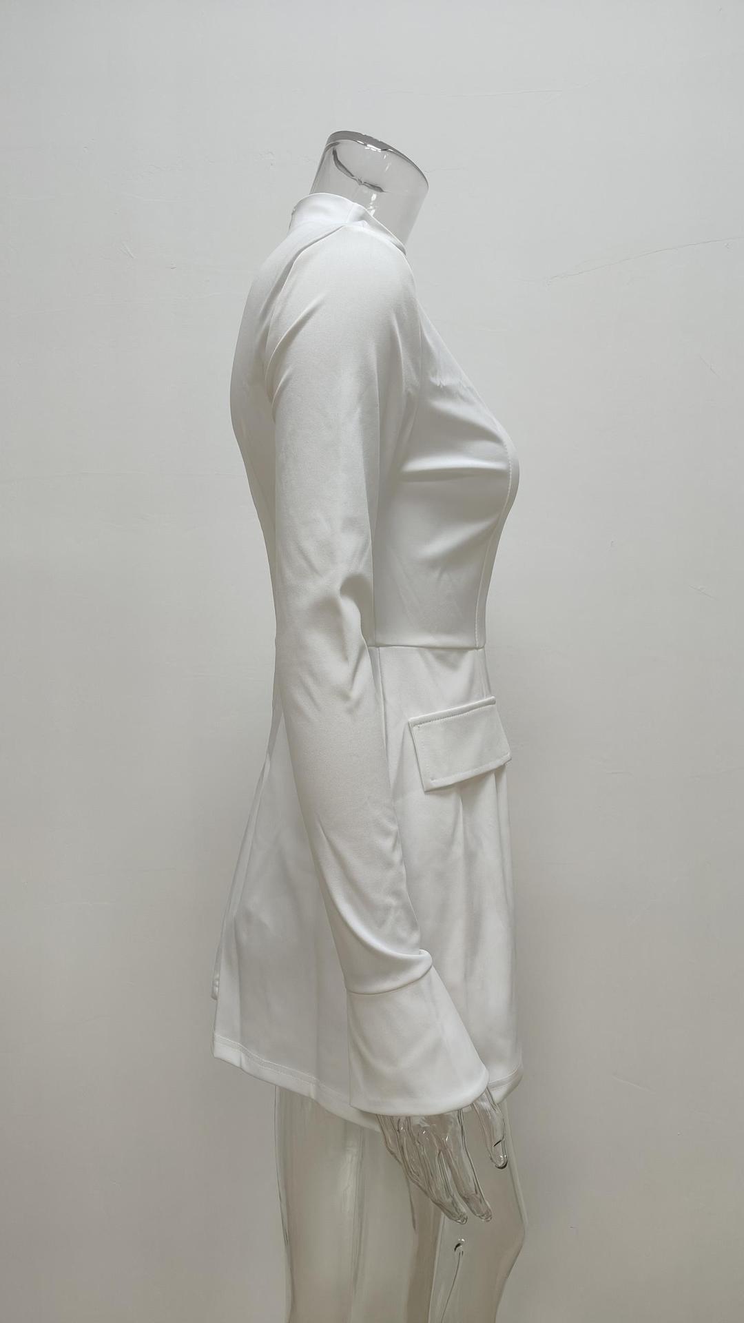 2026 New Spring Women's Fashion Stylish Sexy Bodycon Dress, Elegant And Slim-Fitting Long-Sleeve Dress_ecoleips.com