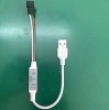 3-key USB white wire white sleeve
