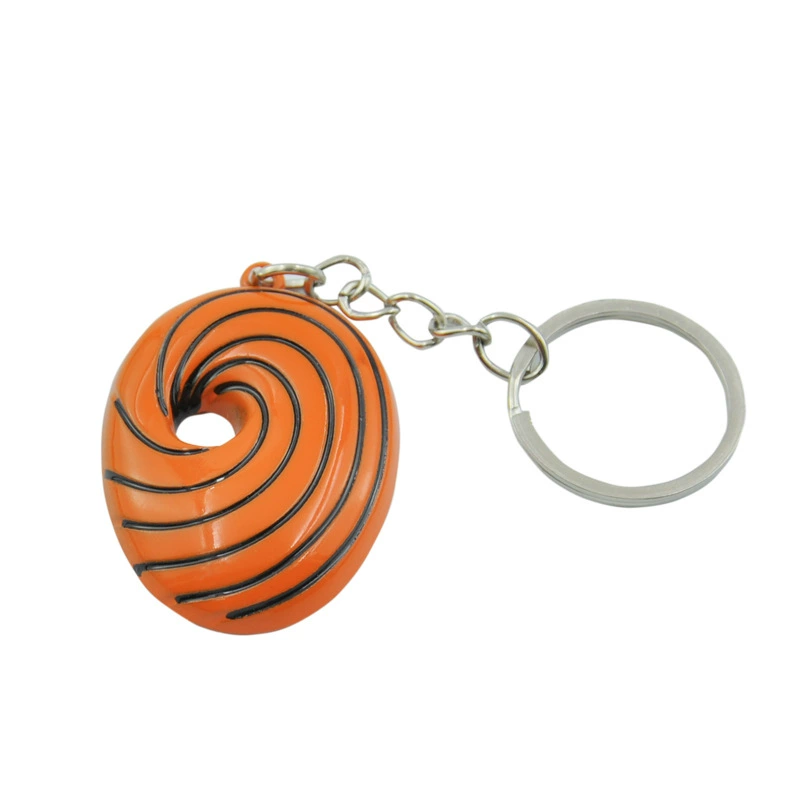 Creative white keychain, three dimensional mask, necklace