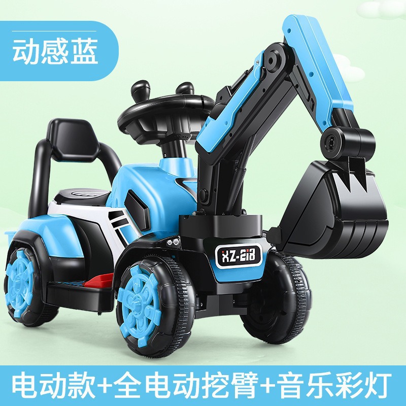 Excavadora eléctrica para niños coche de juguete coche de ingeniería para niños puede ser controlado remotamente excavadora puede sentarse excavadora gancho image 15