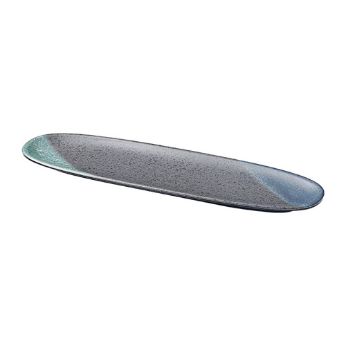 Japanese sushi rectangular plate commercial hot pot restaurant special imitation porcelain melamine barbecue barbecue long plate plate