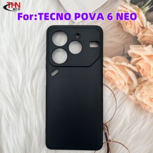 �m�Â��� TECNO POVA 6 NEOȫĥɰ�֙C��TPUƤ�ײ��L�زĺ�ɫܛ��