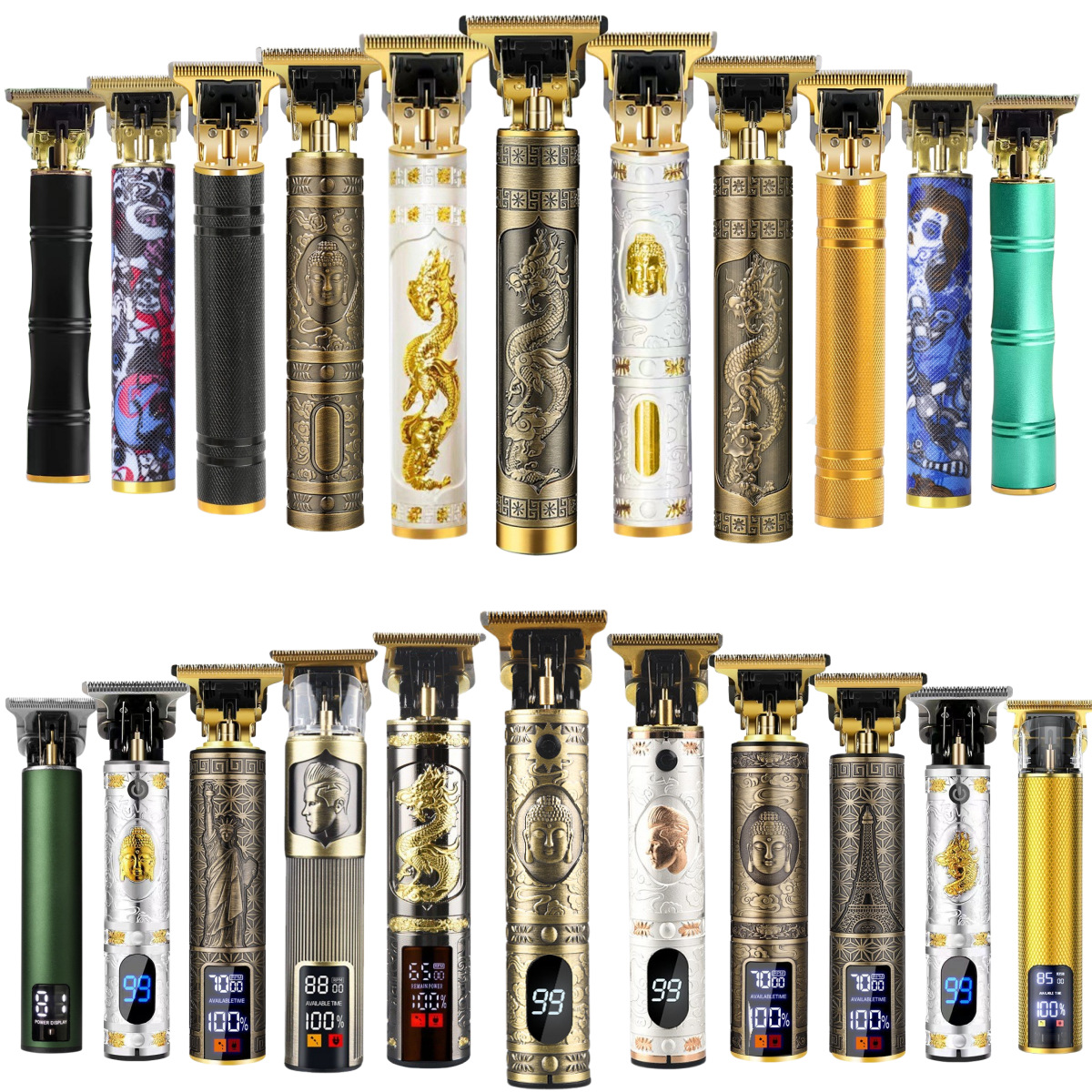 Cortapelos eléctrico profesional T9 – máquina de peluquería recargable para esculpir y afeitar