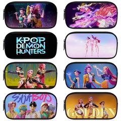 跨境新品KPOP猎魔女团Huntrix Kpop印花同款周边笔袋小学生文具袋