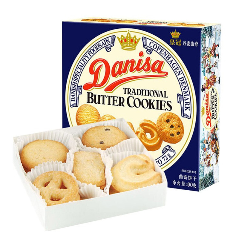 Indonesian General Trade Cookies, Danish Crown Original Flavor 90g/72g, Office Snacks, Leisure Snacks