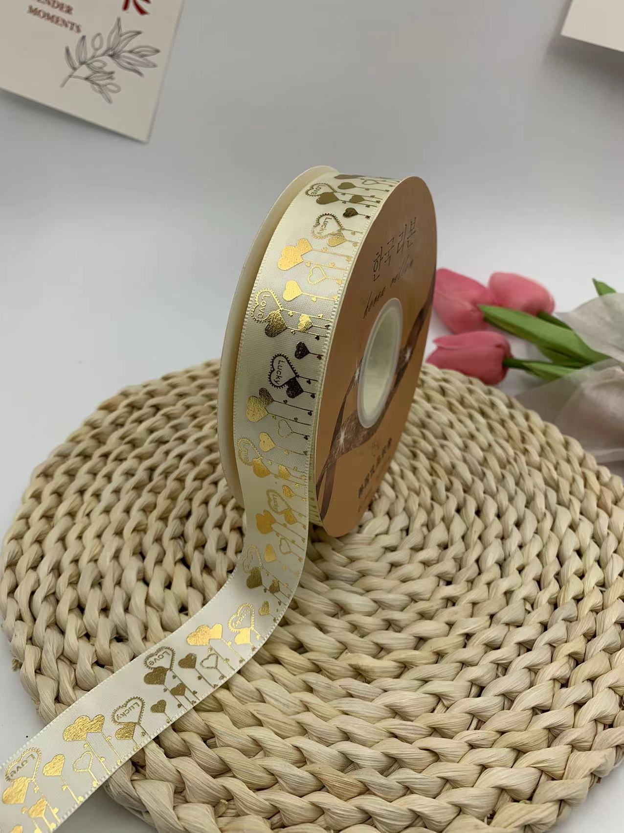 2023 nuevo amor bar bandeja hecha a mano cinta amor Meteor regalo caja embalaje cinta al por mayor