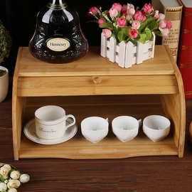 简约家用防尘面包箱多功能收纳箱带盖大容量防尘储物盒