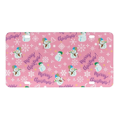 Nömrə qabı: snowflake pink girl car