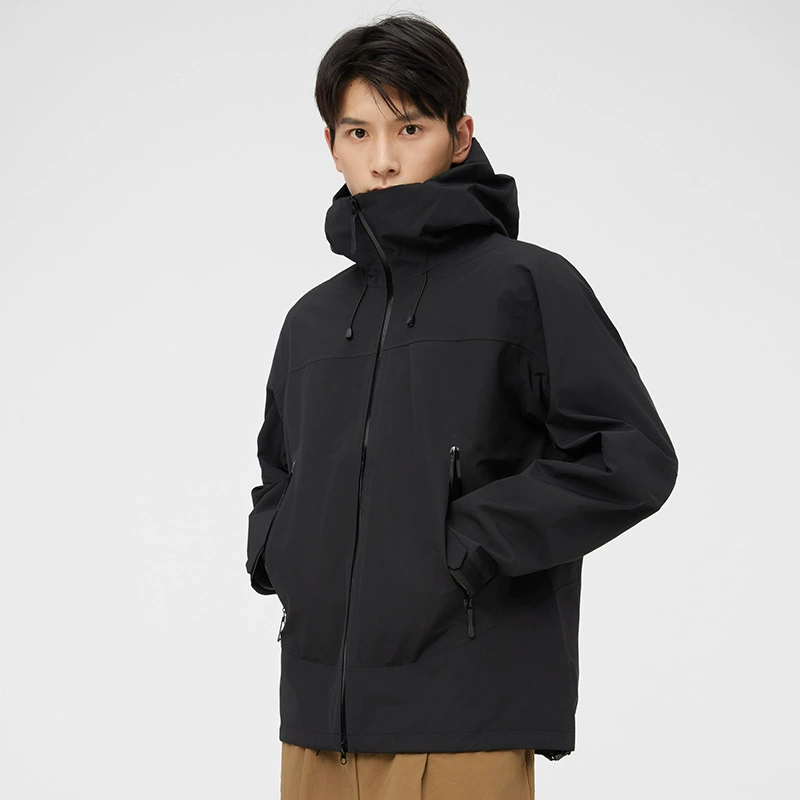 Водонепроницаемая осенняя куртка с капюшоном для мужчин и женщин, американский/европейский стиль