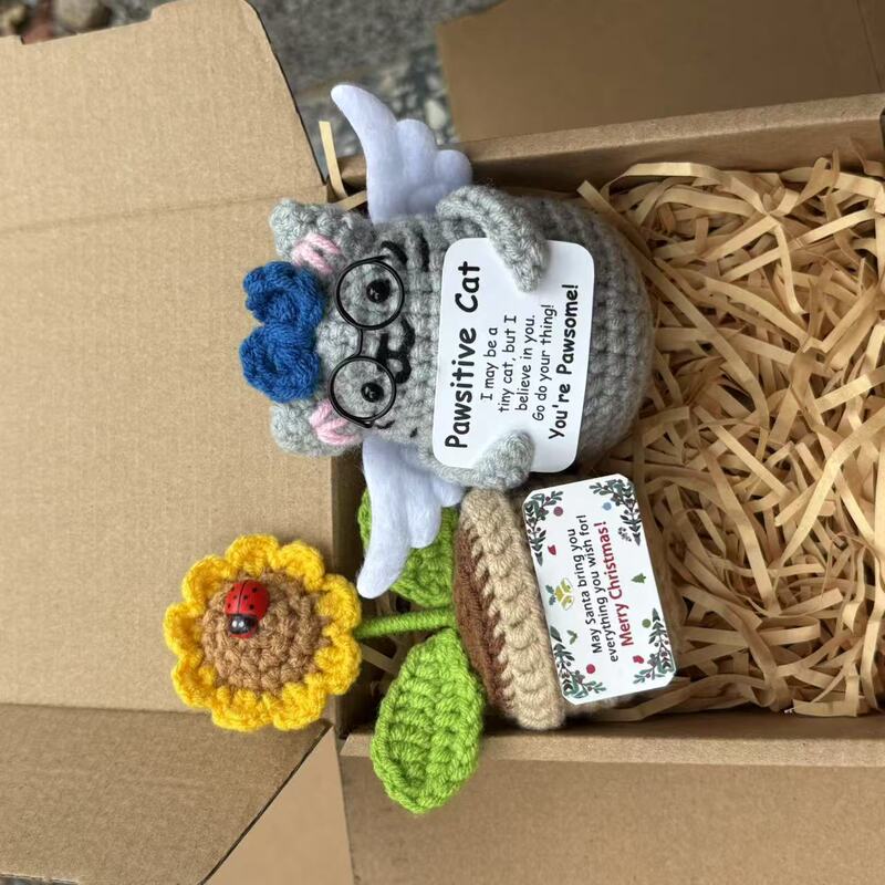 亚马逊新品毛线钩织圣诞老人玩偶手工编织圣诞树圣诞雪人节日摆件|undefined