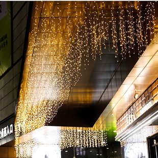 Solar Ice Strip Light Outdoor Waterproof Internet Celebrity Waterfall Light Small Colorful Light String Light Christmas Decorative Light Atmosphere Light Strip