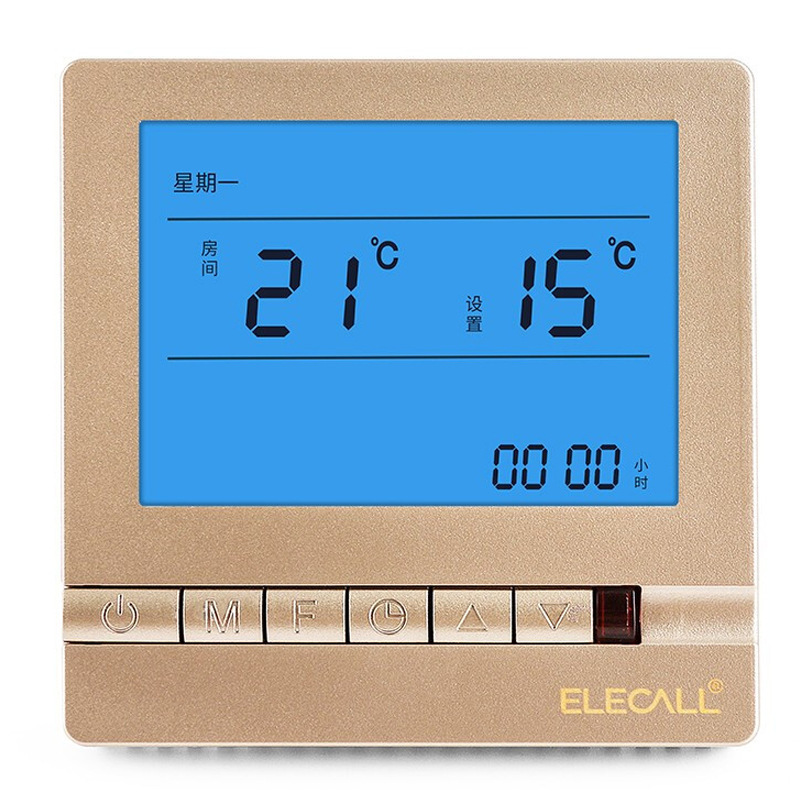 Ilaike EK8805HD-C-16 Floor Heating Wall-mounted FurnaCe Temperature Control Adjustable Temperature Control Panel Without External Line