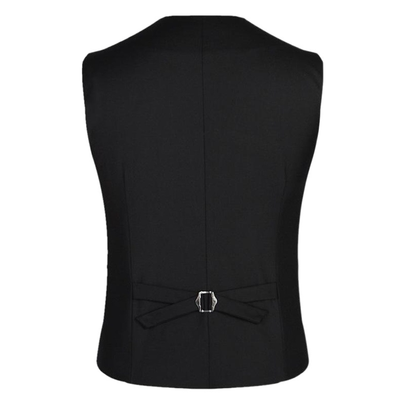 Manufacturer Wholesale Suit Vest Men's Slim Vest Korean Style Four-Button Workwear Vest Professional Wear Formal Wear