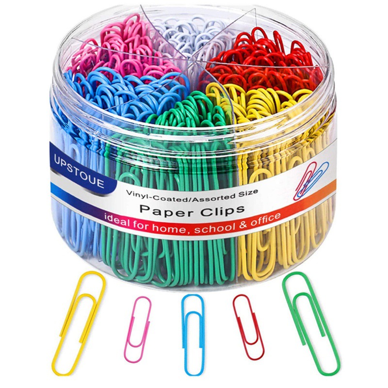 factory colour Paperclip to work in an office Stationery Clip Specifications Mixed pack Nickel metal silvery bookmark