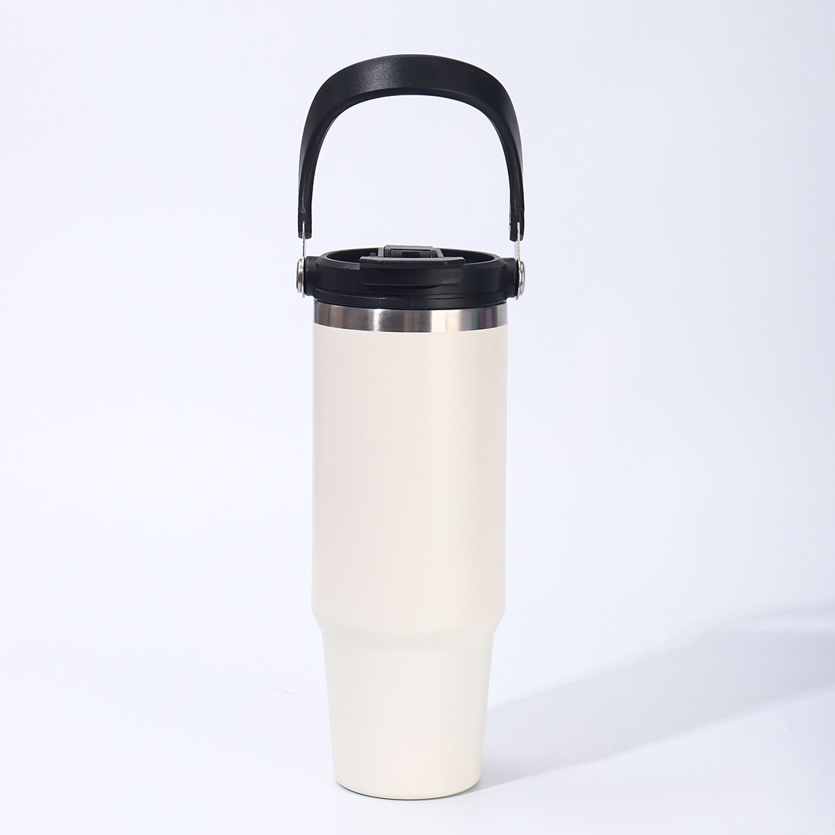 Moda simple de 30oz taza de hielo portátil de gran capacidad 304 taza de acero inoxidable taza de paja de automóvil taza de automóvil