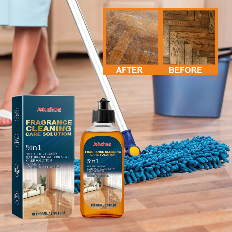 Jakehoe Floor Cleaner Household Floor Tile Care Cleaning and Shine Stain Removal Fragrance Cleaning Liquid