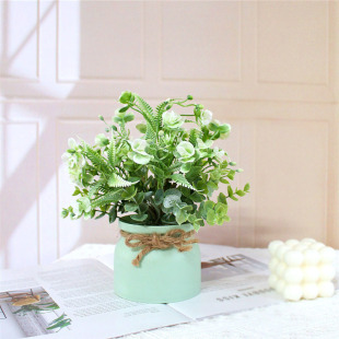 [30 Days Hot Sale 2012 Pieces] Scandinavian Ins Artificial Potted Plant Modern Simple Office Living Room Desktop Decoration