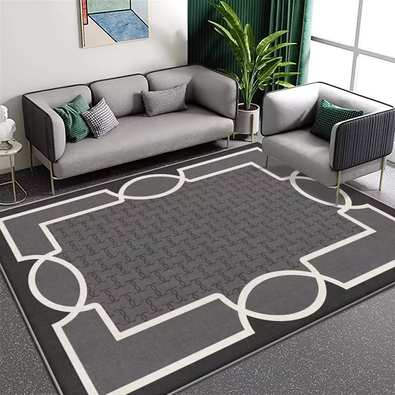 Italiano minimalista cristal terciopelo ins estilo sala de estar alfombra absorbente dormitorio cama manta sala de estar baño piso mat