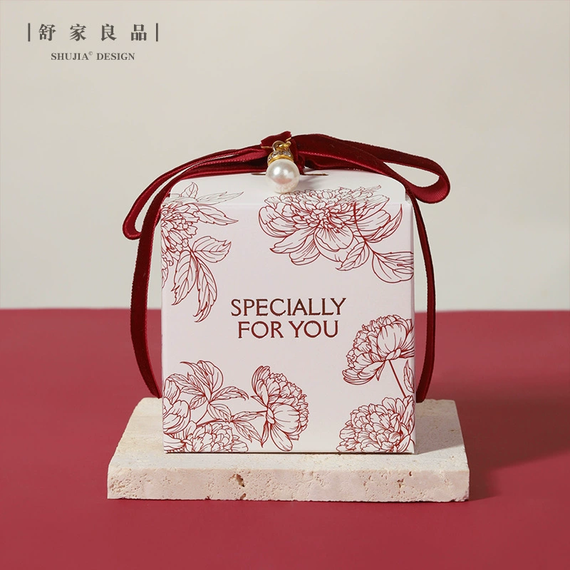 Marriage Hi Sugar Box Advanced Slysaccharide INS Flower Light Luxury Wedding Smoles Special Gift Box Empty Box Package