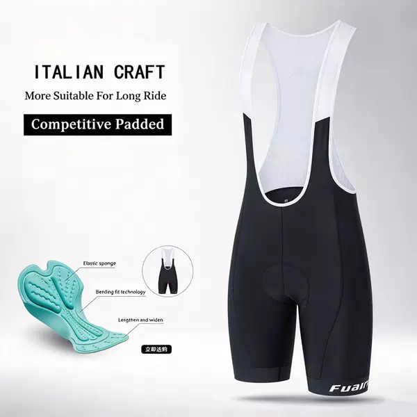 Elastic Interface Cycling Shorts, Bicycle Bib Shorts, Breathable Quick-Dry Pants, In-Stock Sale