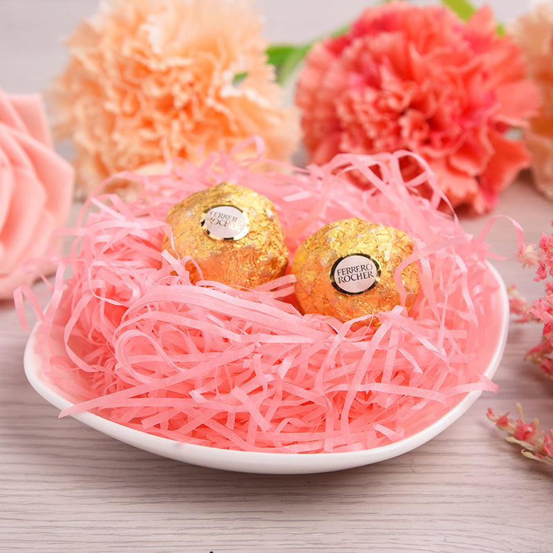 Caja de dulces creativa caja de regalo de cumpleaños caja de regalo relleno rafia papel desmenuzado seda caja de regalo relleno