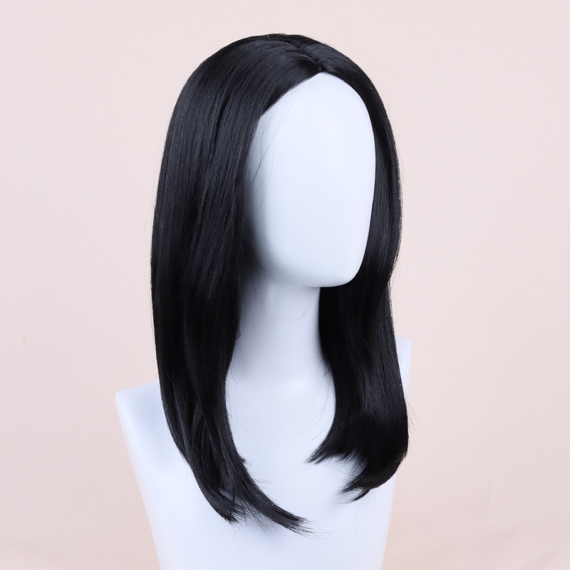 COS wig medium long hair black men's head cover high temperature resistant Cosplay wig role playing wig COS wig medium long hair black men's head cover high temperature resistant Cosplay wig role playing wig