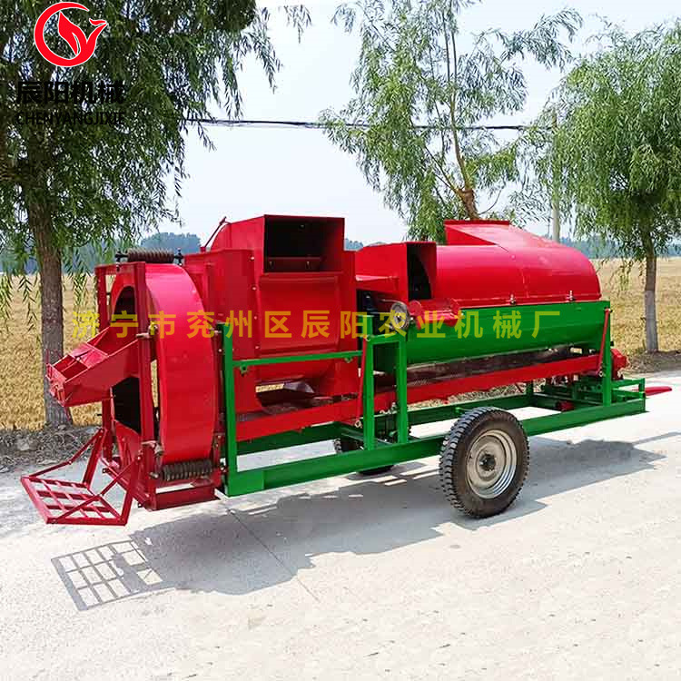 热销大型花生摘果机拖拉机牵引摘果秧果分离自动装车装袋款摘果机