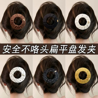 安全不硌头扁平抓夹女2026新款后脑勺盘发发卡瑜伽运动零压力发夹