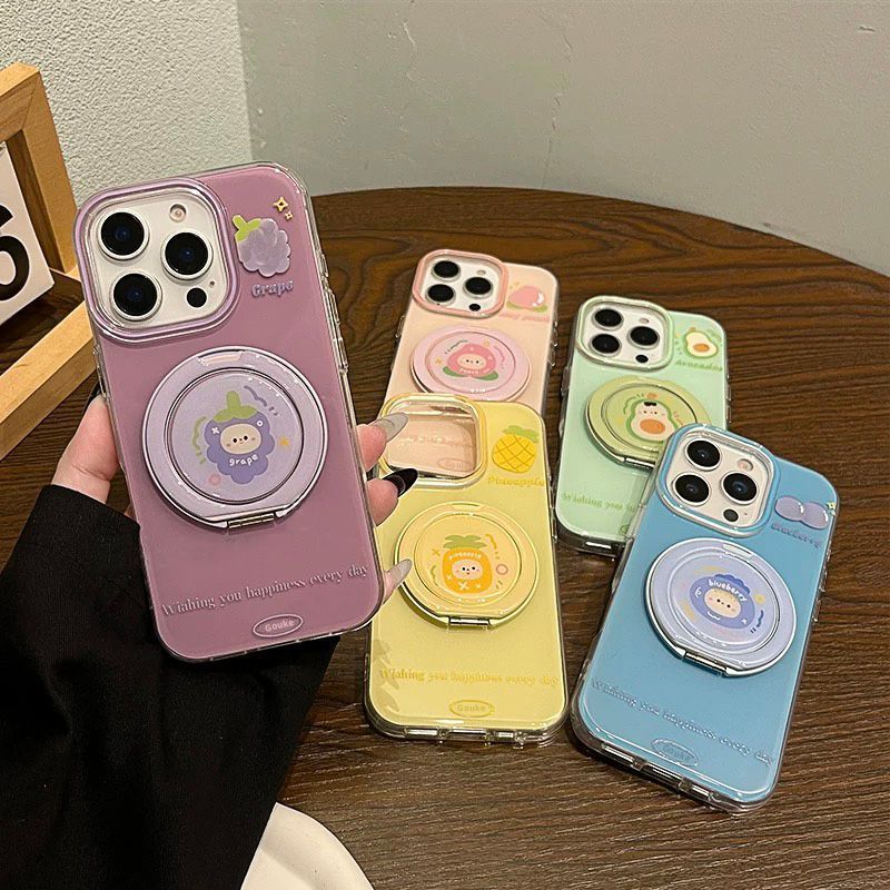 Nueva fruta fresca de verano para Apple 15Pro/16Pro funda para teléfono móvil 14 atracción magnética 13 pareja 16PM