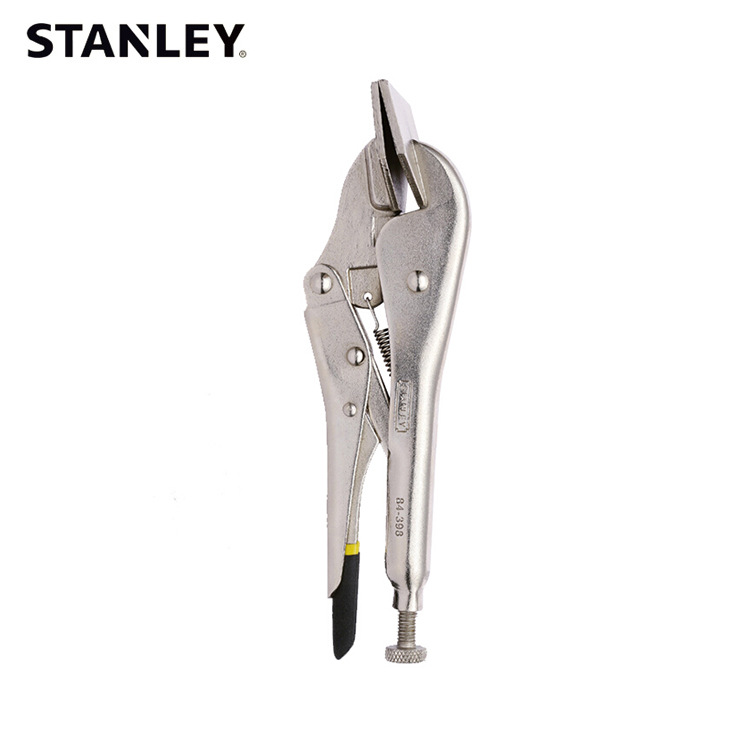 Stanley alicates fuertes aleación de molibdeno de cromo endurecido de diente recto de arco de boca plana en forma de C alicates de la abrazadera de la carpintería