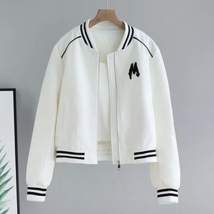 Short Baseball Suit Coat Women's Spring New 2025 European-style Casual All-match Jacket Top